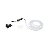 White LED neon light with power adapter, clips, and screws for flexible indoor lighting accents