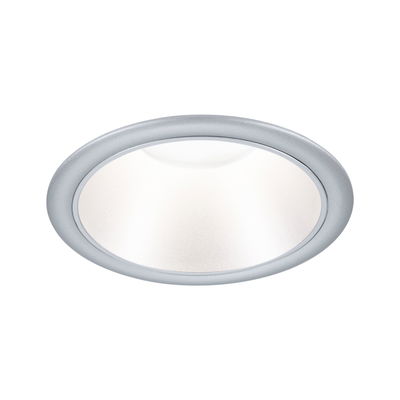 Rond zilverkleurig inbouw LED-paneel met wit licht voor moderne plafondverlichting