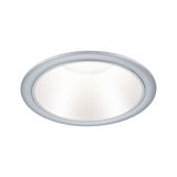 Rond zilverkleurig inbouw LED-paneel met wit licht voor moderne plafondverlichting