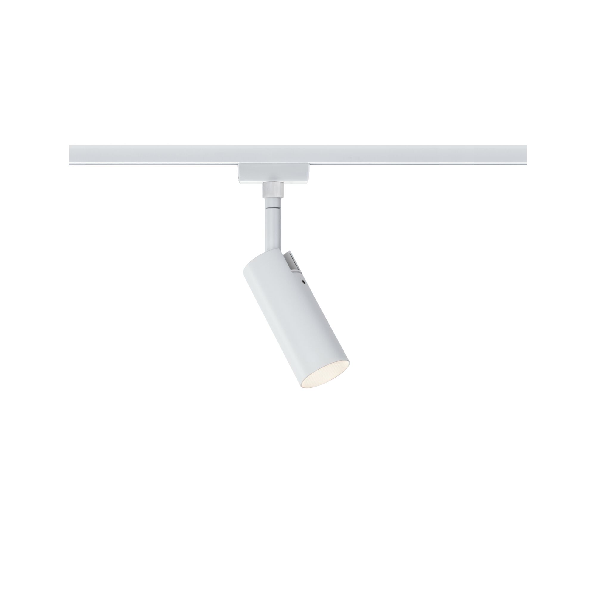 URail Railspot 3-Step-Dim Tubo Losse spot 190lm 4W 3000K dimbaar 230V Wit Moderne witte metalen LED-spot op railsysteem voor verstelbare verlichting
