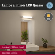 Lampe LED miroir Quasar blanc chaud pour un éclairage optimal de salle de bain moderne