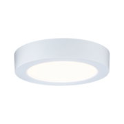 Runde weiße LED-Deckenleuchte aus Kunststoff mit warmweißem Licht für moderne Innenräume