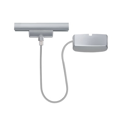 Lumière LED en métal argenté avec câble et support pour solutions d'éclairage flexibles