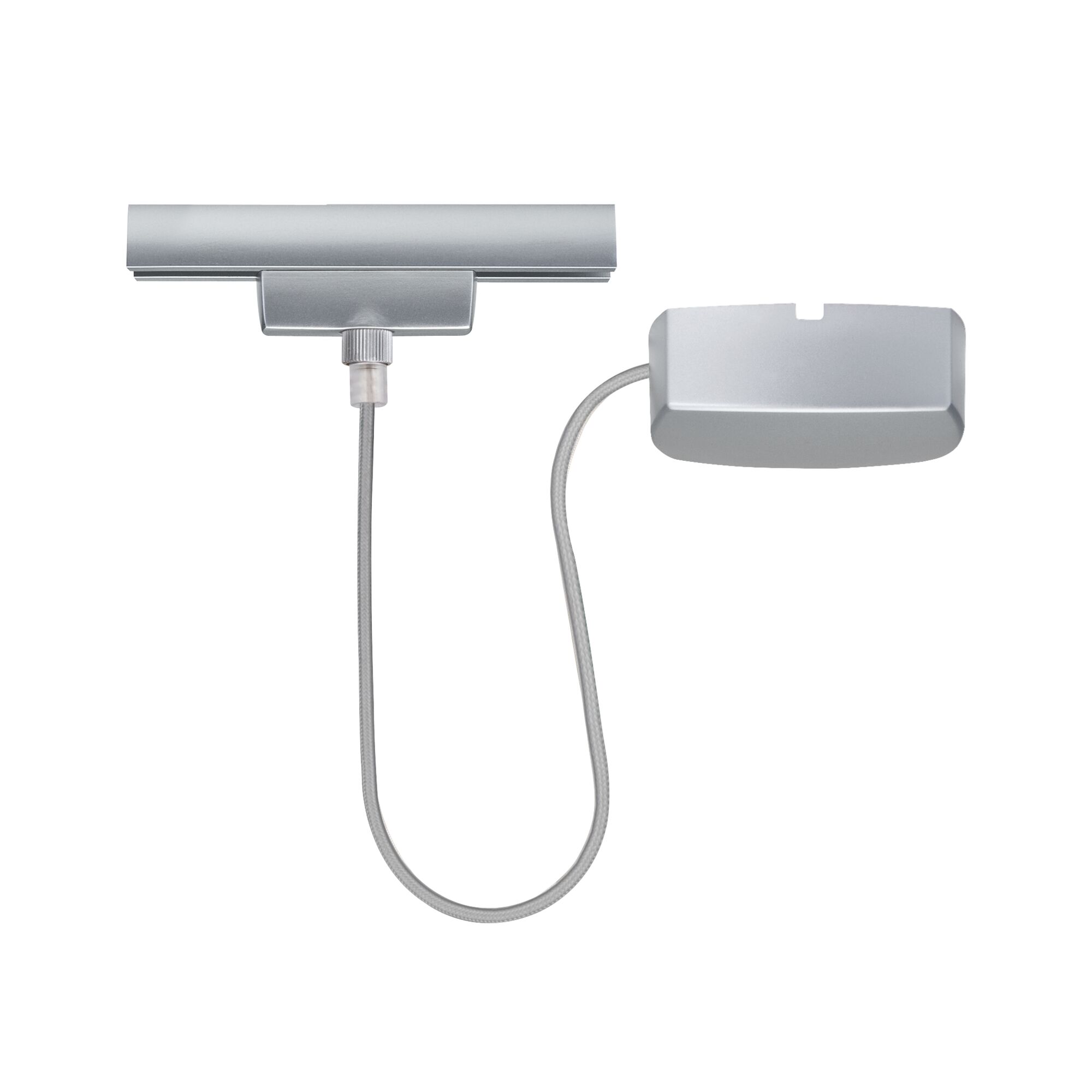 URail Einspeisung Kabel 1m max. 1000W Chrom matt Silbernes LED-Licht mit Kabel und Halterung aus Metall für flexible Beleuchtungslösungen