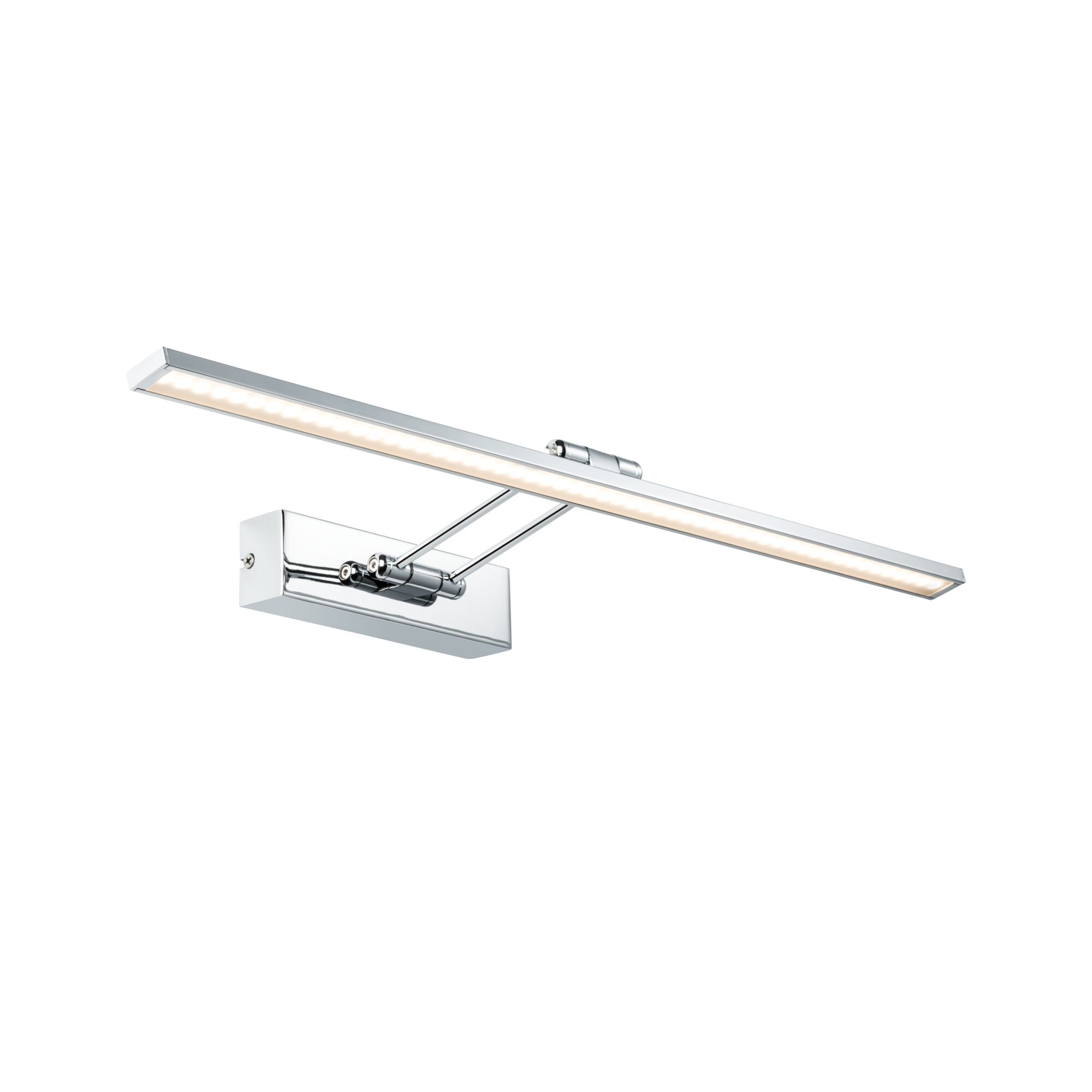 Galeria Éclairage de tableau LED Beam 2700K 1050lm 230V 11W Chrome Applique murale LED chromée moderne avec barre longue et fine pour éclairage intérieur élégant