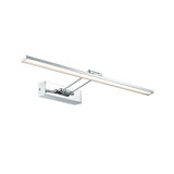 Modern chrome LED wall light with long slim bar for stylish home lighting solutions
