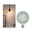 Miracle Mosaic Edition Standard 230 V Globe LED G125 E27 470lm 5W 2700K gradable Blanc Ampoule sphérique en verre mosaïque diffusant une lumière blanche chaude, éclairage LED décoratif.