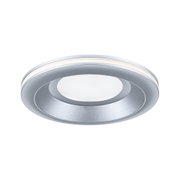 Rundes LED-Einbauleuchte aus silbernem Aluminium mit weißem Licht für moderne Raumbeleuchtung