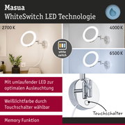 Masua LED-Wandleuchte mit WhiteSwitch-Technologie und einstellbarer Farbtemperatur von 2700K bis 6500K