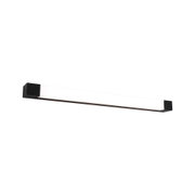 Schlanke LED-Wandleuchte in Schwarz mit weißem Diffusor für moderne Innenbeleuchtung