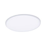Round white LED ceiling light with simple design for modern rooms and energy-efficient lighting