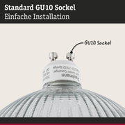 Standard GU10 Sockel mit einfacher Installation für LED-Lampen mit klarem Glas und Metallfassung