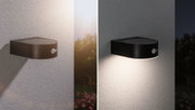 Zwarte aluminium wandlamp met bewegingssensor, dag- en nachtgebruik voor buitenverlichting