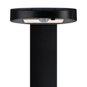 Applique extérieure LED noire avec détecteur de mouvement et panneau solaire pour éclairage de jardin économique