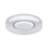 Plafonnier rond en verre blanc transparent pour un éclairage intérieur moderne