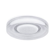 Ronde plafondlamp van helder wit glas voor moderne woonverlichting
