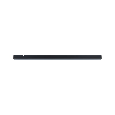 Slim black aluminum LED light bar with white diffuser for modern indoor lighting solutions