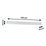 Weißer LED-Wandaufbauleuchte aus Aluminium 600x40x58 mm mit klarer Linienführung für Innenbeleuchtung