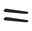 CorDuo Kit de montage de système câbles Holder Kit de 2 Noir mat Deux appliques murales noires en aluminium avec extrémités arrondies et vis pour éclairage intérieur moderne