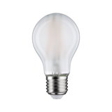Frosted white LED bulb with metal E27 base for energy-efficient lighting solutions