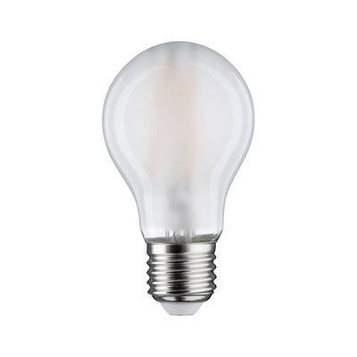 Frosted white LED bulb with metal E27 base for energy-efficient lighting solutions