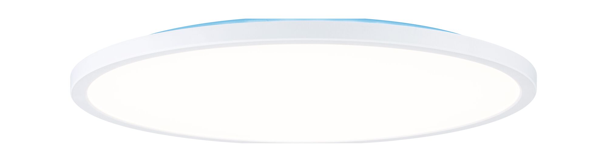 Plafonnier LED rond blanc au design fin pour un éclairage économique de la pièce