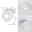 Spot encastré LED Spircle rond 78mm 8W 550lm 230V 3000K Blanc dépoli Spot LED de plafond en métal blanc avec tête pivotante à 350° et faisceau inclinable à 90° pour un éclairage flexible
