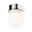 Selection Bathroom Plafondlampen Gove IP44 G9 230V max. 20W dimbaar Chroom/Satijn Ronde plafondlamp met wit glas en chroomkleurig metaal voor moderne binnenverlichting