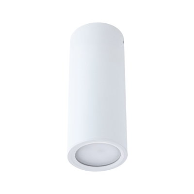 Modern white metal ceiling spotlight with round design for efficient room lighting