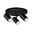 Spotlight Zyli IP44 GU10 230V max. 3x10W dimmable Black matt Black metal LED ceiling light with three adjustable spotlights for modern home lighting