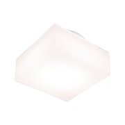 Quadratische Deckenleuchte aus weißem Kunststoff mit diffusem Licht für moderne Wohnräume