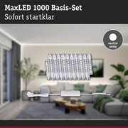 MaxLED 1000 Basis-Set mit neutralweißem LED-Licht und Netzteil für einfache Raumbeleuchtung
