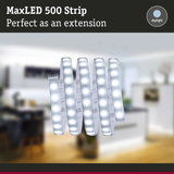 MaxLED 500 daylight LED strip as flexible lighting extension for home interiors