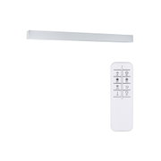 Weißer LED-Wandstrahler aus Metall mit Fernbedienung für dimmbares Licht und Farbtemperatursteuerung