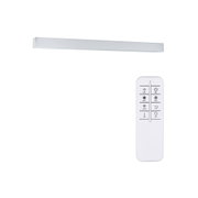 Applique murale LED blanche en métal avec télécommande pour réglage de la luminosité et de la température de couleur