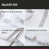 MaxLED 500 LED-strip met 60 LEDs/m, zelfklevend en in te korten voor flexibele verlichting