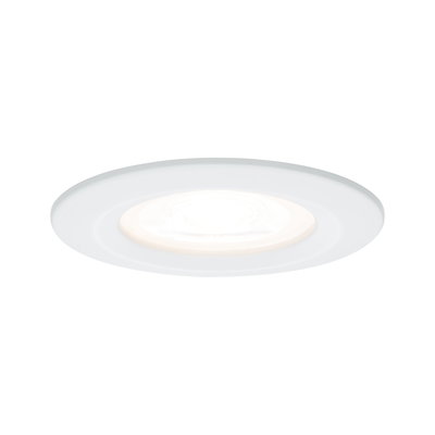 Spot encastré LED rond blanc avec lumière blanc chaud pour éclairage intérieur moderne