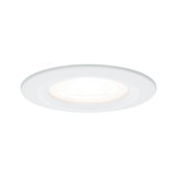 Rundes LED-Einbauleuchte in Weiß mit warmweißem Licht für moderne Wohnraumbeleuchtung