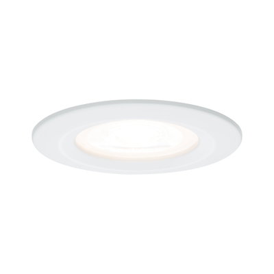 Rundes LED-Einbauleuchte in Weiß mit warmweißem Licht für moderne Wohnraumbeleuchtung