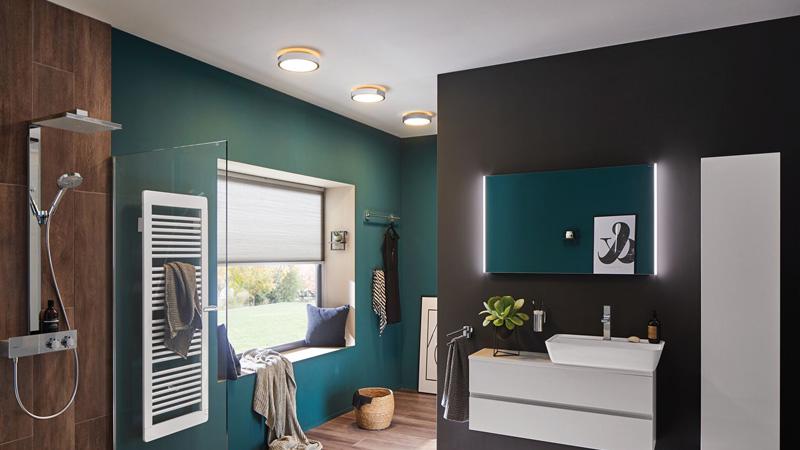 Deckenleuchten tragen zu einer optimalen Beleuchtung im Bad bei. Deckenleuchten von Paulmann