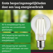 Ultra efficiënte LED gloeilamp met helder glas en metalen fitting toont besparingspotentieel