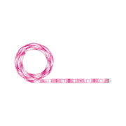 Flexibler LED-Lichtstreifen in Pink mit transparentem Material für dekorative Beleuchtung und Lichtband.