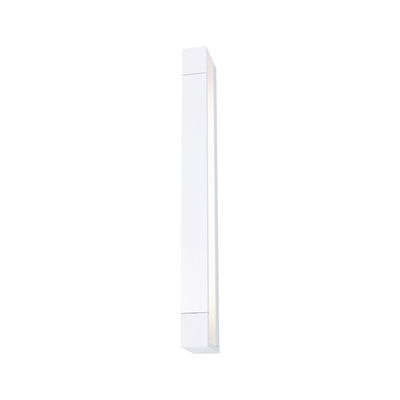 Slim white metal LED wall light with modern design for indoor lighting solutions