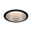 Spot encastré LED 3-Step-Dim Cole Coin Kit de 1 IP44 rond 88mm Coin 6W 470lm 230V gradable 2700K Noir/Argent mat Spot LED encastré rond avec cadre noir et lumière blanc chaud pour éclairage intérieur moderne