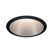 Rundes LED-Deckenlicht mit schwarzem Aluminiumrahmen und warmweißem Licht für moderne Innenräume