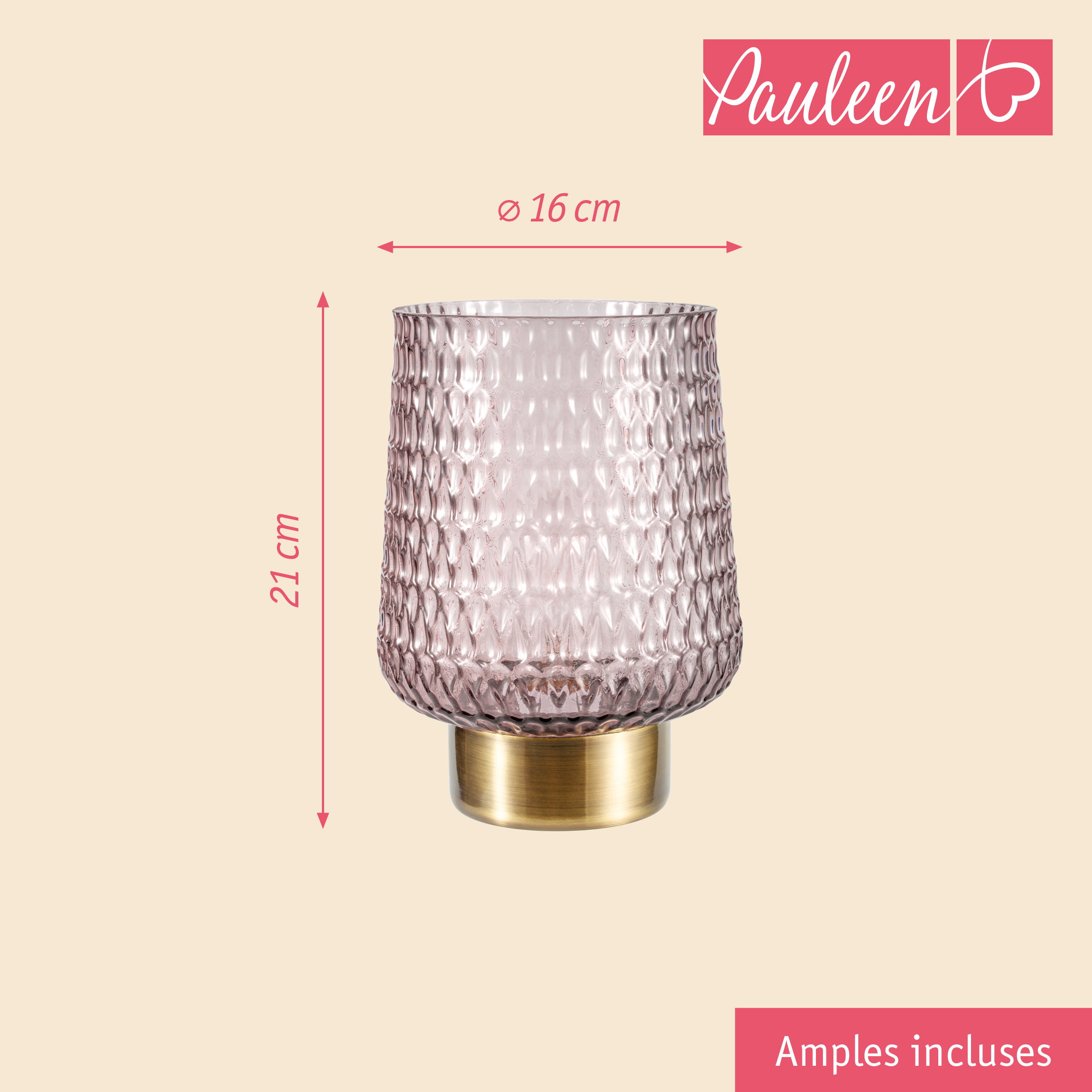 Paulmann Pauleen Lampe à poser Sparkling Glamour E27 2700K 30lm 0,8W Brun/Laiton