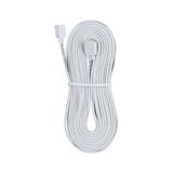 White LED extension cable with flat plug and 4-pin connector for lighting systems