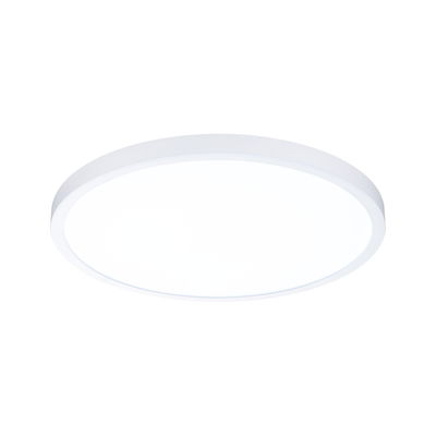 Round white LED ceiling light with slim design for modern rooms and energy-efficient lighting