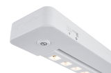 Lampe LED blanche sous meuble avec interrupteur et variateur pour éclairage réglable en cuisine ou bureau