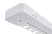 Weißes LED-Unterbauleuchte mit Schalter und Dimmer für flexible Lichtsteuerung in Küche oder Büro